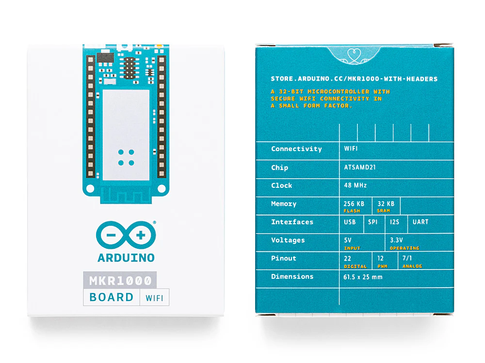 Arduino MKR1000 WIFI with Headers Mounted - Image 4