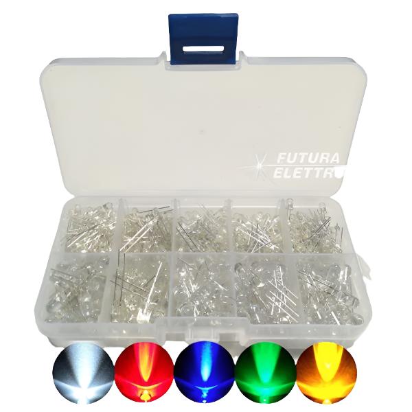 Box of 300 pcs 3-5 mm LED lights in various colors - Image 2