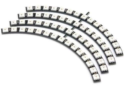 Ring with 60 RGB WS2812 LEDs and integrated driver